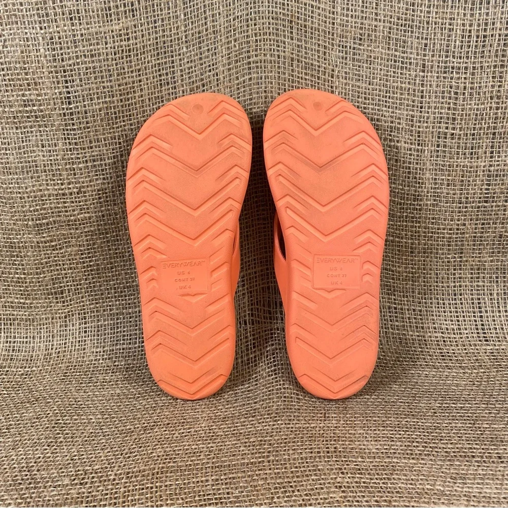 Totes Sandals Flip Flops Sol bounce Peach Thongs Size 8 - Picture 11 of 11